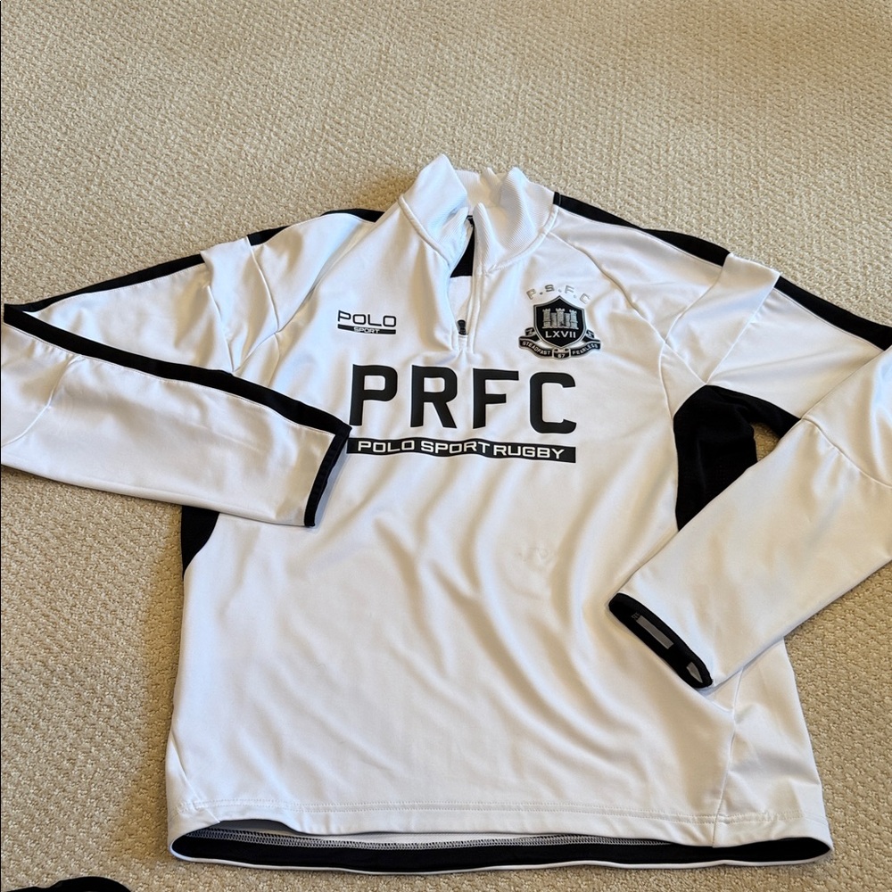 Polo by Ralph Lauren White and Black Sweatshirt